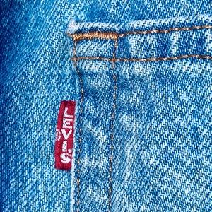 Rare!!  Retro BIG E Levi’s 501 Button Fly, Cut Jean Shorts